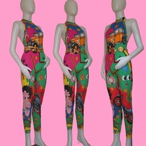 ❌SOLD❌ 🧁 1991 Vintage Versace Jeans Couture Betty Boop Jumpsuit
